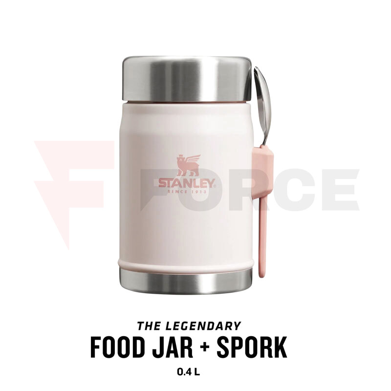 Термос за храна Stanley Classic Legendary Food Jar 0.4L with spork Rose Quartz » Force.BG