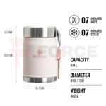 Термос за храна Stanley Classic Legendary Food Jar 0.4L with spork Rose Quartz » Force.BG