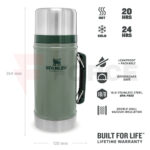 Термос за храна Stanley Classic Legendary Food Jar 0.94L / 1QT Matte Green » Force.BG