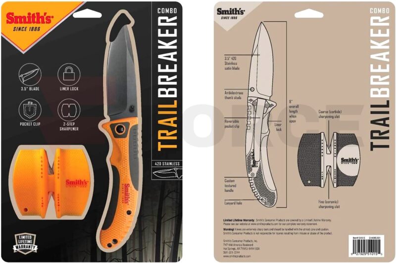 Точило за нож комплект Smith's TRAIL BREAKER CCKS 8.89 см » Force.BG