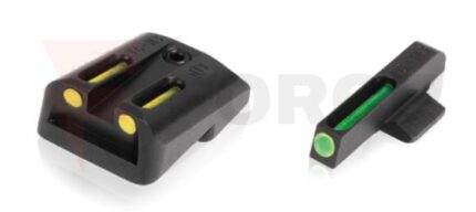 Тритиеви фибро оптични мерни прибори Truglo TFO за Glock 17/19 жълто » Force.BG