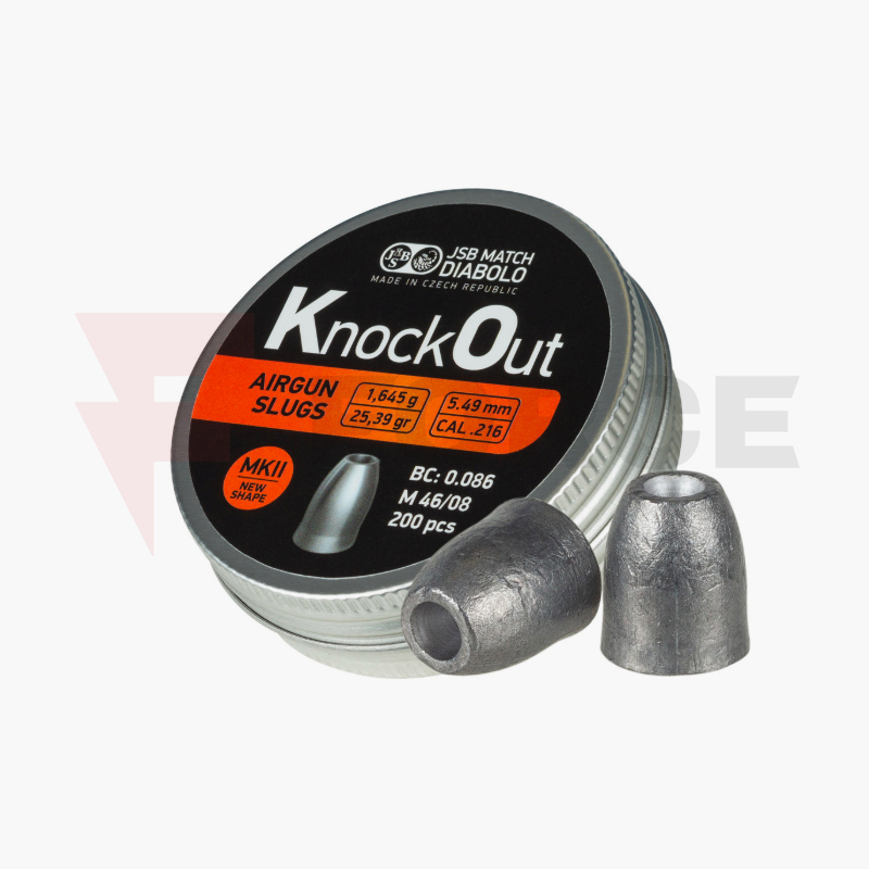 Въздушни куршуми слъг JSB KO MKII 5,5mm 1,650гр 200бр » Force.BG