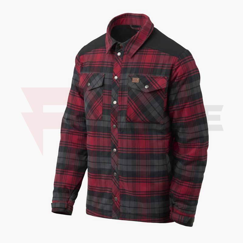 Яке тип Риза Helikon-tex Winter Warden Slate Crimson Plaid » Force.BG