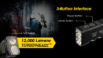 Тактически фенер Nitecore TM12K 12000 лумена 250 м » Force.BG