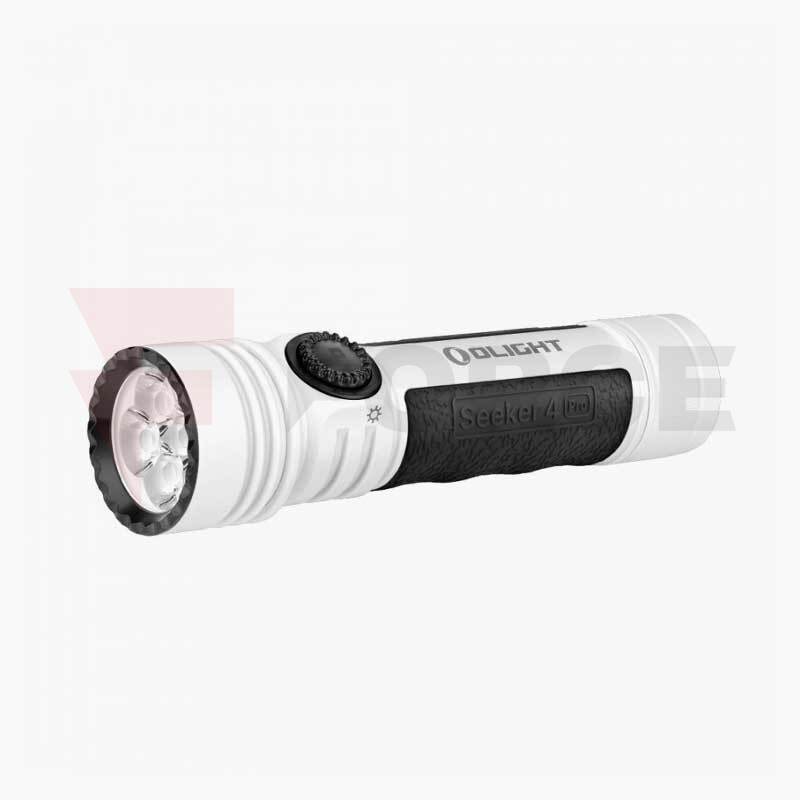 Мощен EDC фенер Olight Seeker 4 Pro 4600 лумена бял » Force.BG