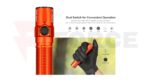 Заряден фенер Olight Warrior 3 S 2300 Лумена Orange limited edition » Force.BG