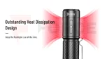 Заряден фенер Wuben C3 Compact Flashlight 1200 Лумена » Force.BG