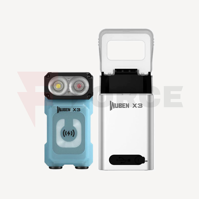 Заряден фенер Wuben X3 Owl EDC Flashlight Blue + Charging Box Black 700 Лумена » Force.BG