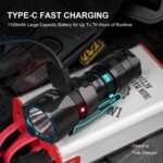 Тактически фенер Wuben T4 850 lumens Black с пръстен » Force.BG