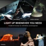Тактически фенер Wuben T4 850 lumens Black с пръстен » Force.BG