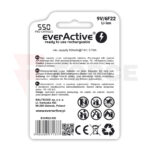 Зарядна батерия EverActive 6F22 (9V) с micro USB зареждане » Force.BG