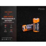 Зарядна батерия 16340 Fenix ARB-L16-800UP 800mAh USB Type-C » Force.BG