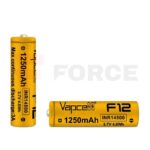 Акумулаторна батерия 14500 Vapcell F12 1250mAh 3A » Force.BG