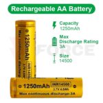 Батерия 14500 VAPCELL F12 1250mAh 3.6V литиева » Force.BG
