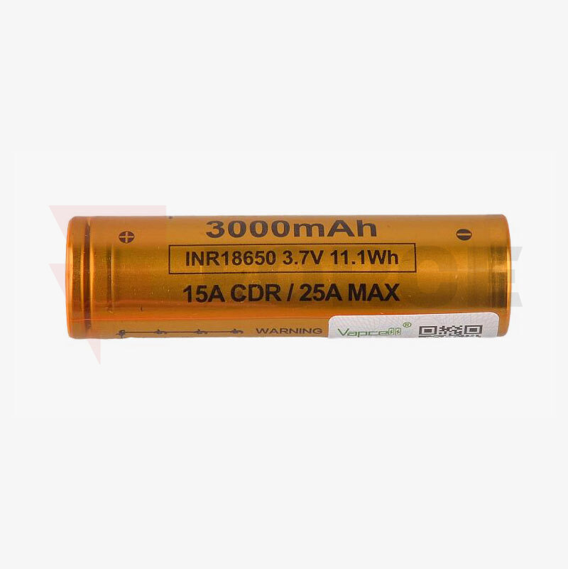 Зарядна батерия VAPCELL J30 18650 3000mAh 15А /25А