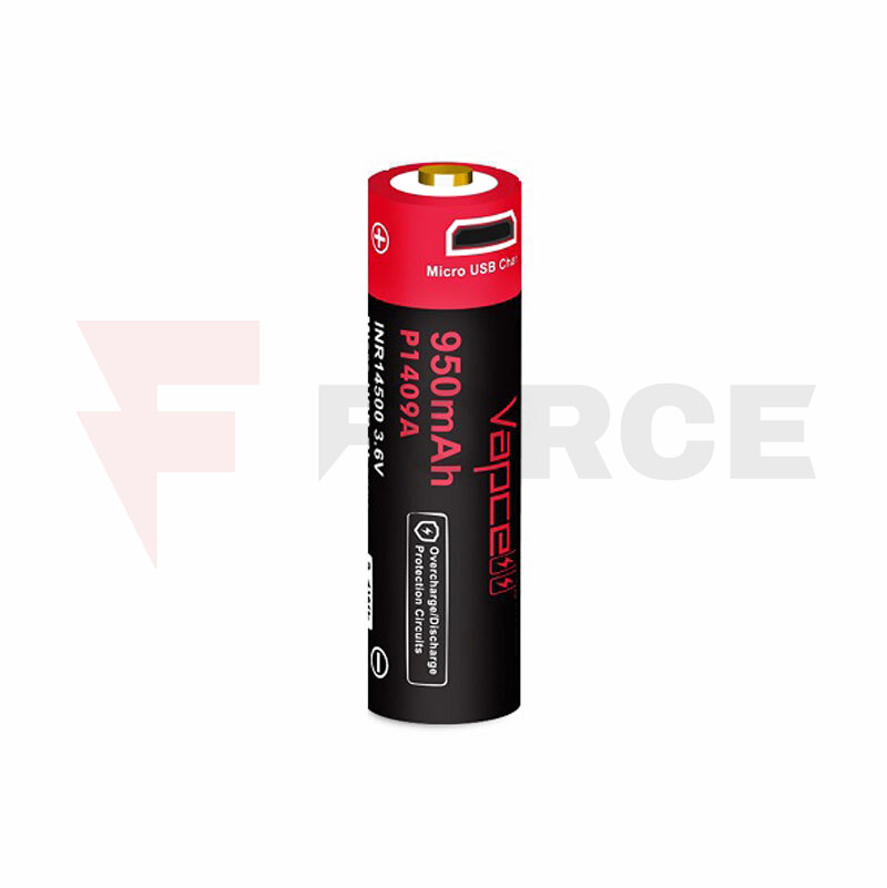Батерия 14500 Vapcell P1409A 950mAh с Micro USB » Force.BG