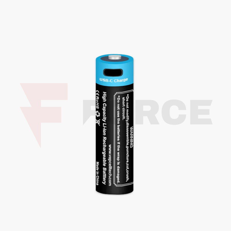 Зарядна батерия 14500 VAPCELL P1422A 2250mAh 1.5V USB-C » Force.BG