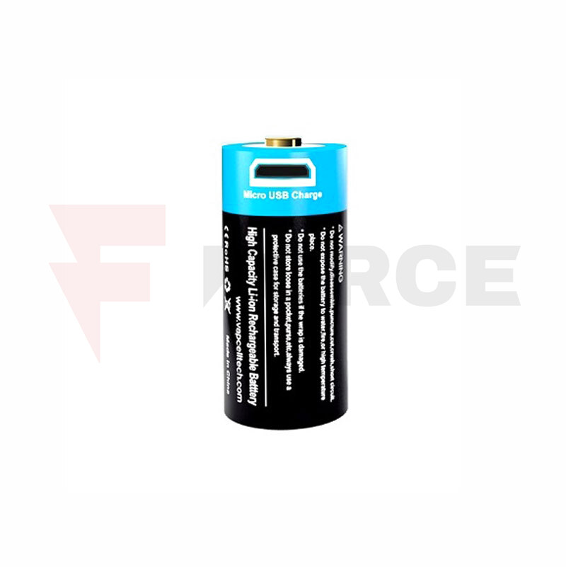 Батерия 16340 800mAh Vapcell P1608A с USB зареждане » Force.BG