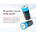 Батерия 16340 800mAh Vapcell P1608A с USB зареждане » Force.BG