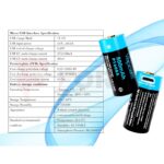 Батерия 16340 800mAh Vapcell P1608A с USB зареждане » Force.BG