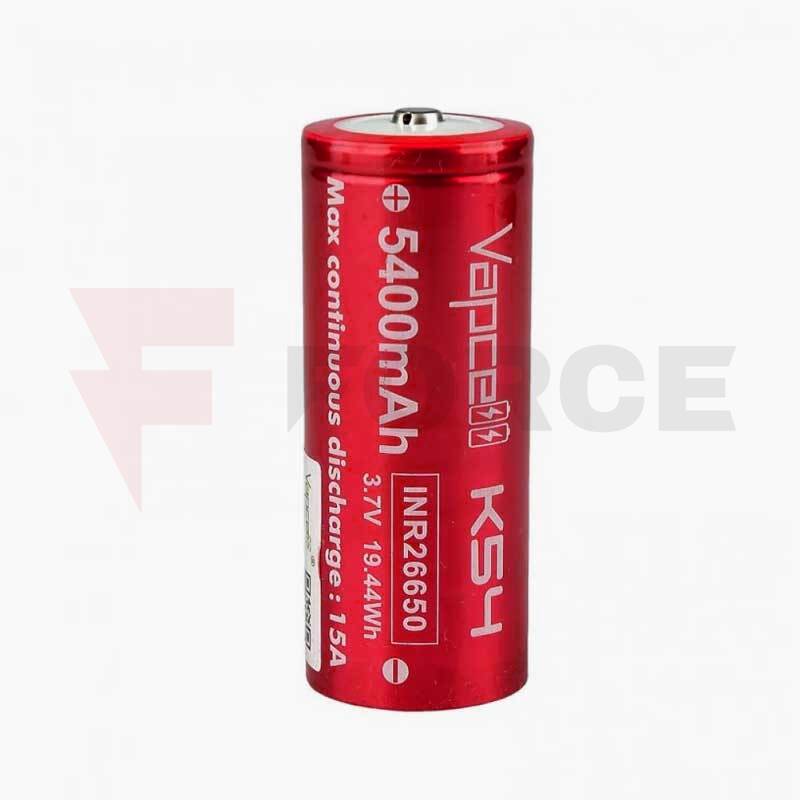 Литиево-йонна батерия 26650 Vapcell K54 5400mAh 15A » Force.BG