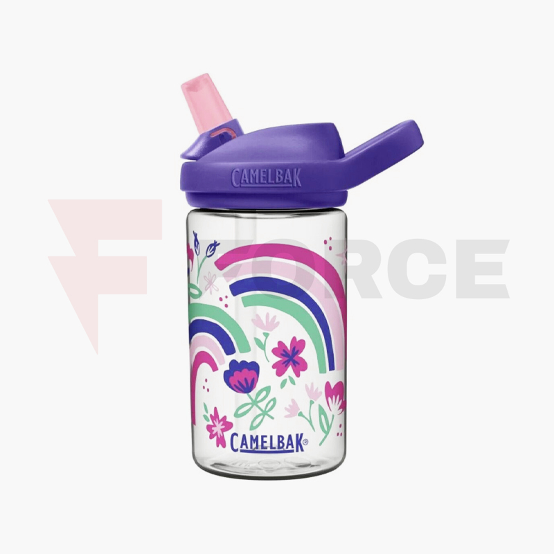 Детска бутилка за вода CAMELBAK Eddy Kids 400 мл Rainbow Floral » Force.BG