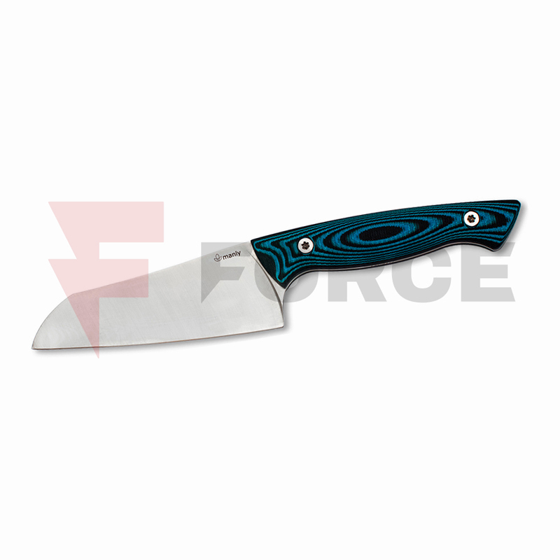 Кухненски Нож Manly CHEF 13 14C28N G10 Black Blue » Force.BG