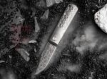 Джобен нож Boker BRLW Meteorite Damast титан сребърен » Force.BG