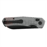 Сгъваем нож Kunwu Reverse Tux Chad PM60 Ti Satin DLC сив » Force.BG