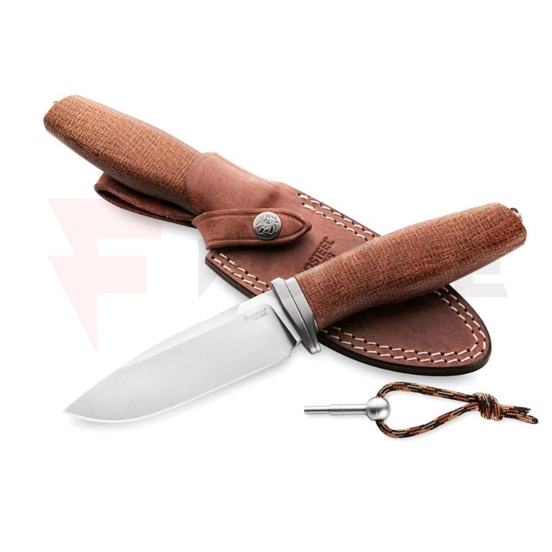 Фиксиран нож LionSteel Acha M390 Burlap Micarta Natural » Force.BG