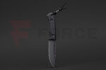 Фиксиран ловен нож TRC Knives SOUTH POLE Vanadis 4 Extra DLC Black G-10 » Force.BG