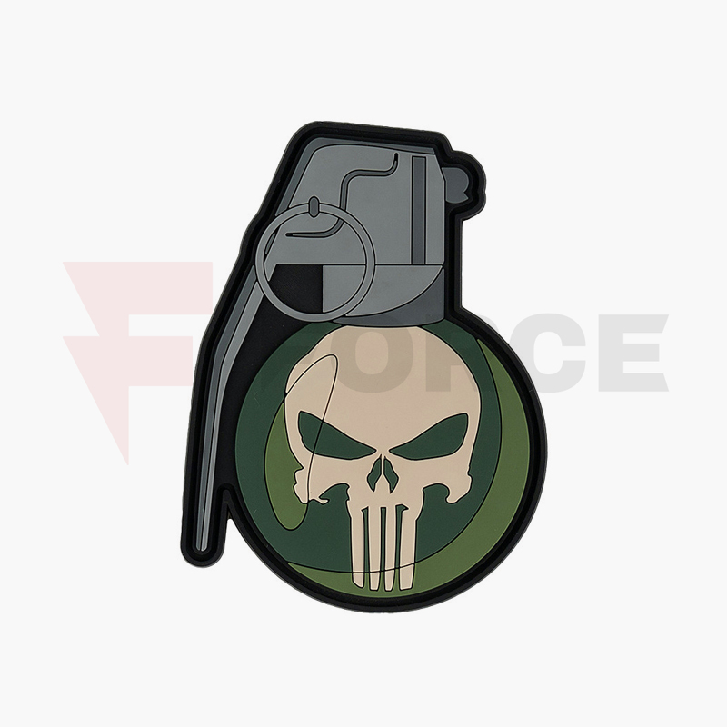 Тактически пач 101 INC 3D PVC Handgrenade Punisher Skull » Force.BG