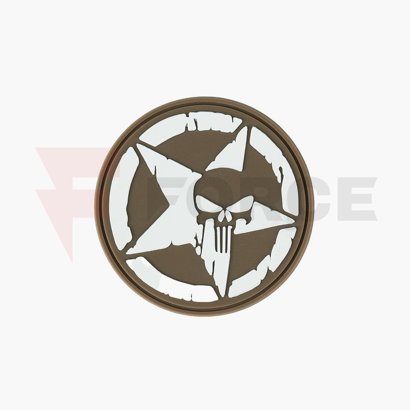 Тактически пач 101 INC 3D PVC Punisher allied star coyote » Force.BG