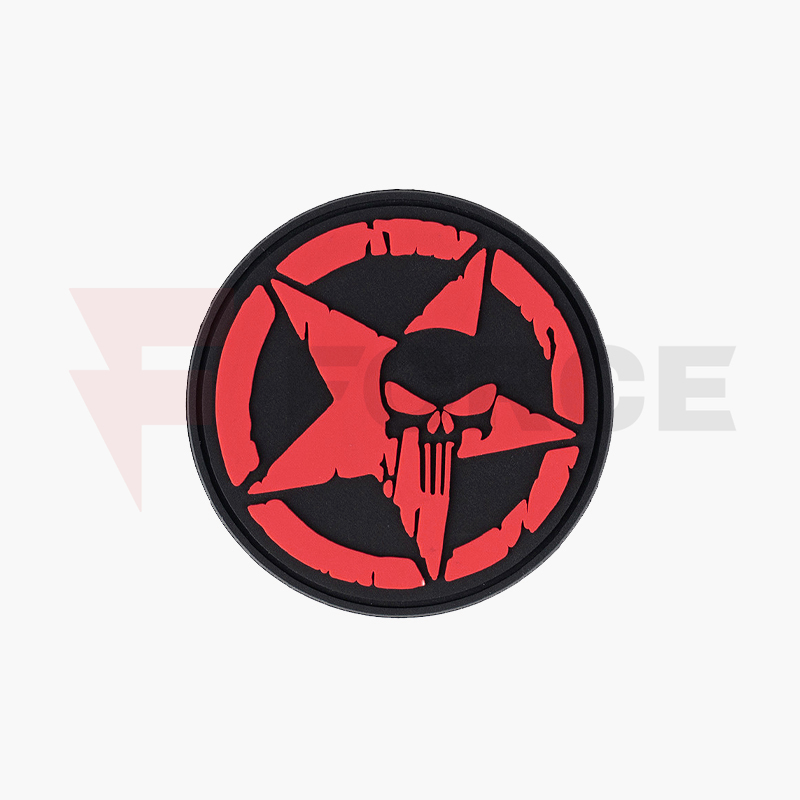 Тактически пач 101 INC 3D PVC Punisher Allied Star Red » Force.BG