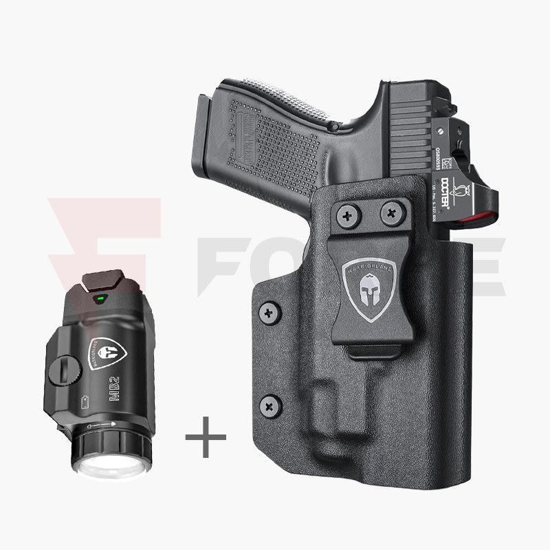 Вътрешен кобур за Glock 17/19 WARRIORLAND IWB + фенер MB2 » Force.BG