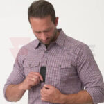 Тактическа риза Helikon-tex Concealed Carry Checkered Calm Blue Plaid » Force.BG
