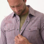 Тактическа риза Helikon-tex Concealed Carry Checkered Calm Blue Plaid » Force.BG
