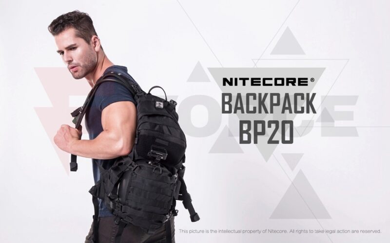 Тактическа раница Nitecore BP20 20 л черна MOLLE » Force.BG