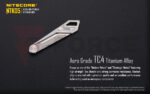 Сгъваем нож Nitecore NTK05 с титаниев корпус TC4 » Force.BG