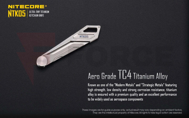 Сгъваем нож Nitecore NTK05 с титаниев корпус TC4 » Force.BG