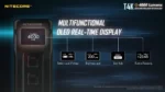 Заряден фенер Nitecore T4K, черен 4000 лумена » Force.BG