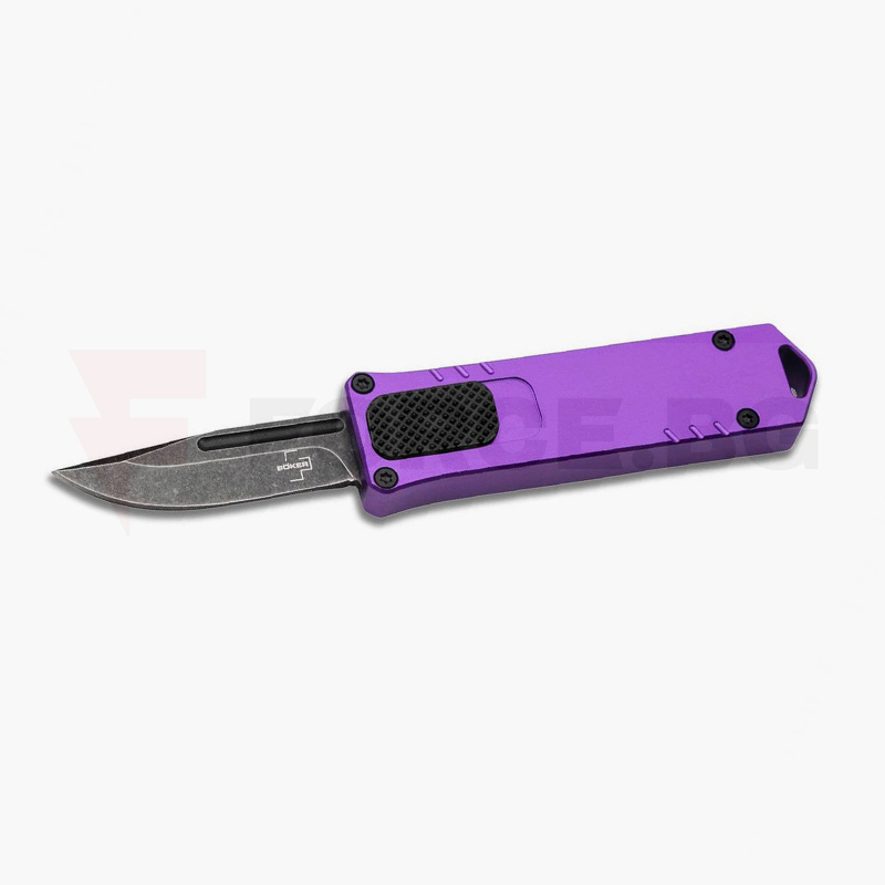 Автоматичен нож Boker Plus USB OTF 2.0 Лилав D2 Aluminum » Force.BG