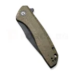 Джобен нож Civivi Baklash 9Cr18MoV Green Micarta 89мм » Force.BG