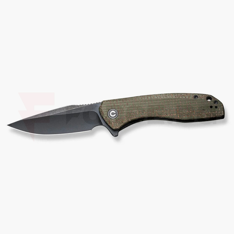Джобен нож Civivi Baklash 9Cr18MoV Green Micarta 89мм » Force.BG
