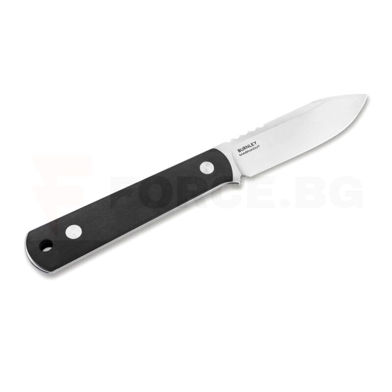 Фиксиран нож Boker Solingen BFF Packlite Black Richlite 6.5 см » Force.BG