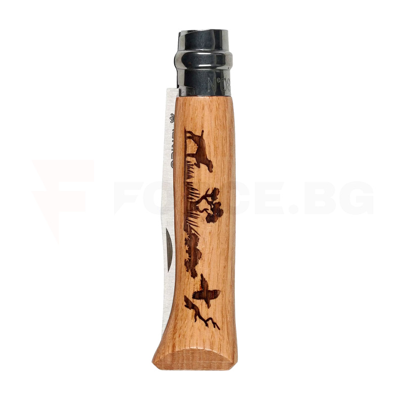 Джобен нож Opinel Animalia N°08 неръждаема стомана Куче » Force.BG