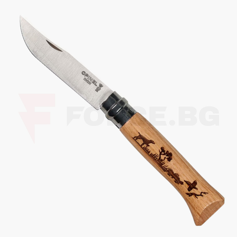 Джобен нож Opinel Animalia N°08 неръждаема стомана Куче » Force.BG