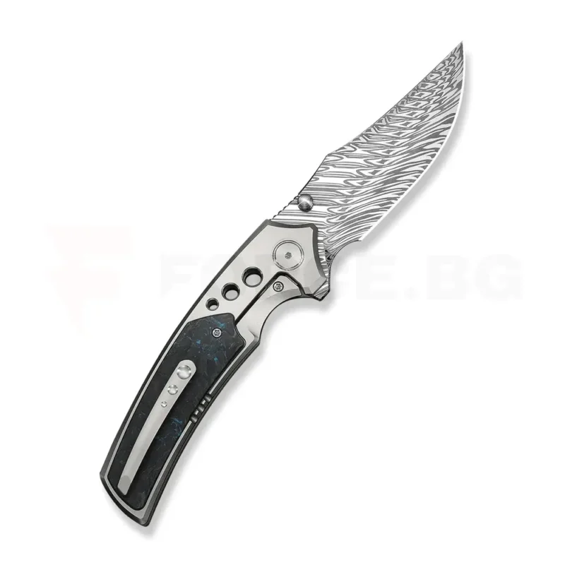 Сгъваем нож WE Knife Skynix Damascus Black & Blue » Force.BG