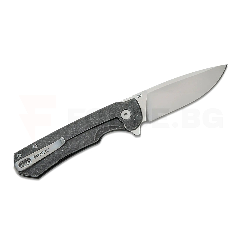 Сгъваем нож Buck Knives Stinger D2 черен алуминий » Force.BG