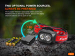 Челник LED 800 lm Fenix HL18R-T V2.0 бял » Force.BG
